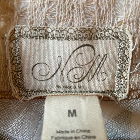 Nick & Mo Cream Lace Embroidered Sweater Cardigan - Picture 6 of 9